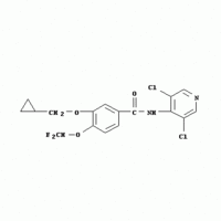 Roflumilast; 3-(cyclopropylmethoxy)-N-(3,5-dichloro-4-pyridinyl)-4-(difluoromethoxy)-Benzamide