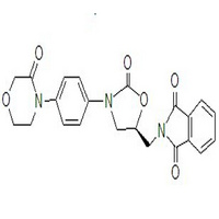 	 2-[[(5S)-2-Oxo-3-[4-(3-oxo-4-morpholinyl)phenyl]-5-oxazolidinyl]methyl]-1H-isoindole-1,3(2H)-dione