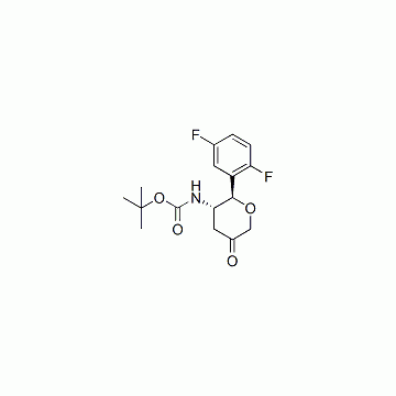 N-[(2R,3S)-2-(2,5-difluorophenyl)tetrahydro-5-oxo-2H-pyran-3-yl]-Carbamic acid 1,1-dimethylethyl est