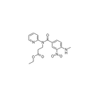 Ethyl 3-(4-(methylamino)-3-nitro-N-(pyridin-2-yl)benzamido)propanoate