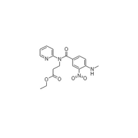 Ethyl 3-(4-(methylamino)-3-nitro-N-(pyridin-2-yl)benzamido)propanoate