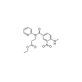 Ethyl 3-(4-(methylamino)-3-nitro-N-(pyridin-2-yl)benzamido)propanoate