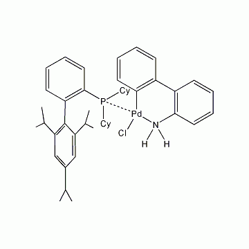 Chloro(2-dicyclohexylphosphino-2',4',6'-tri-i-propyl-1,1'-biphenyl)(2'-amino-1,1'-biphenyl-2-yl) pal