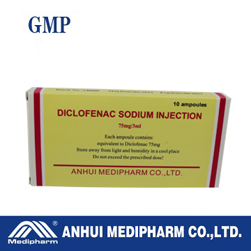 Diclofenac Sodium Injection 75mg/3ml, 10amps/box