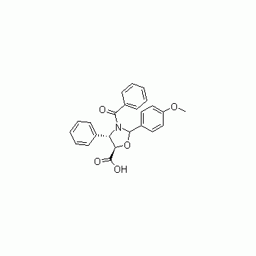 (4S,5R)-3-Benzoyl-2-(4-methoxyphenyl)-4-phenyl-5-oxazolidinecarboxylic acid