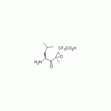 (2S)-2-Amino-4-methyl-1-((2R)-2-methyloxiranyl)-1-pentanone trifluoroacetate
