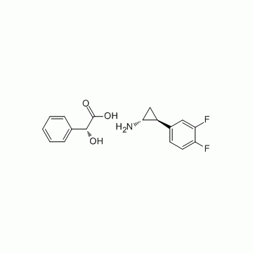 (1R,2S)-2-(3,4-Difluorophenyl)cyclopropanaminium (2R)-hydroxy(phenyl)ethanoate