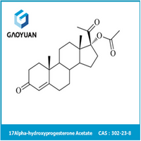 17a -Hydroxyprogesterone Acetate CAS No. 302-23-8 Manufactory directly supply