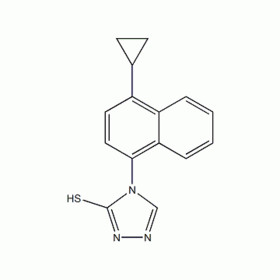 4-(4-cyclopropylnaphthalen-1-yl)-1H-1,2,4-triazole-5(4H)-thione 