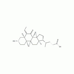 (E)-3α-hydroxy-6-ethylidene-7-keto-5β-cholan-24-oic acid