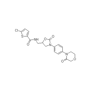 5-Chloro-N-(((5S)-2-oxo-3-(4-(3-oxomorpholin-4-yl)phenyl)-1,3-oxazolidin-5-yl)methyl)thiophene-2-car