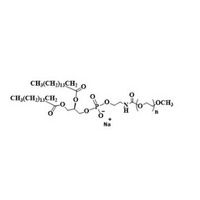 N-(Carbonyl-methoxypolyethylene glycol)-1,2-dipalmitoyl-sn-glycero-3-phosphoethanolamine, sodium sal