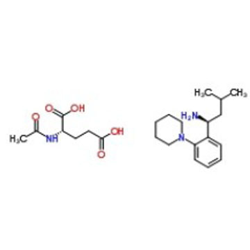(S)-3-Methyl-1-(2-(1-piperidinyl)phenyl)butylamine, N-acetyl-glutarate