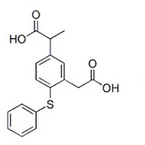 5-(1-carboxylethyl)-2-phenylthiobenzeneacetic acid