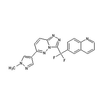 6-[difluoro-[6-(1-methylpyrazol-4-yl)-[1,2,4]triazolo[3,4-f]pyridazin-3-yl]methyl]quinoline