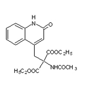 2-Acetylamino-2-｛(2-oxo-1,2-dihydroquinolin -4-yl) methyl｝malonate diethyl