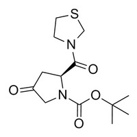 1-Pyrrolidinecarboxylic acid, 4-oxo-2-(3-thiazolidinylcarbonyl)-, 1,1-dimethylethyl ester, (2S)-