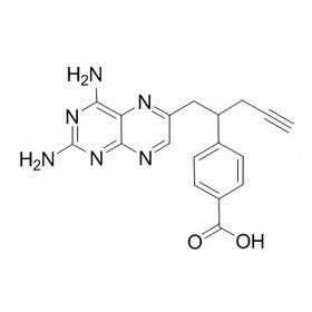 4-(1-(2,4-diaminopteridin-6-yl)pent-4-yn-2-yl)benzoic acid