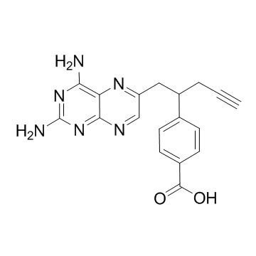 4-(1-(2,4-diaminopteridin-6-yl)pent-4-yn-2-yl)benzoic acid