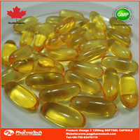 GMP certificate halal fish oil omega 3 TG 1200mg soft gel capsules