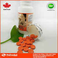 GMP health iron folic acid tablet for pregnancy women