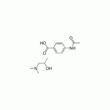 4-(acetylamino)benzoic acid-1-(dimethylamino)propan-2-ol (1:1)