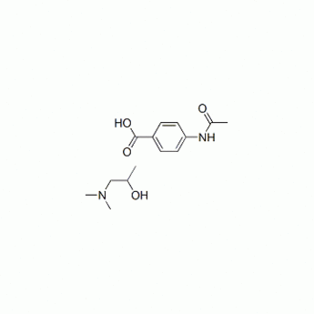 4-(acetylamino)benzoic acid-1-(dimethylamino)propan-2-ol (1:1)