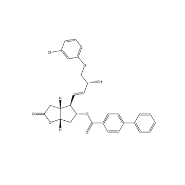 CAS 54713-44-9, [1,1'-Biphenyl]-4-carboxylic acid, 4-[4-(3-chlorophenoxy)-3-hydroxy-1-butenyl]hexahy