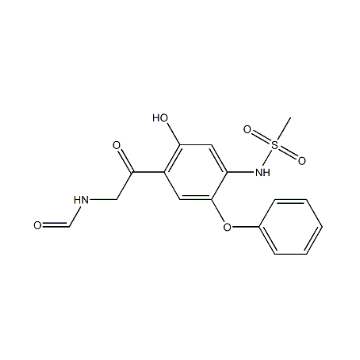 CAS 149457-03-4, 	MethanesulfonaMide, N-[4-[2-(forMylaMino)acetyl]-5-hydroxy-2-phenoxyphenyl]-