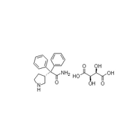 3-(S)-(+)-(1-carbamoyl -1,1-diphenylmethyl)pyrroloidine L-(+)-tartarate