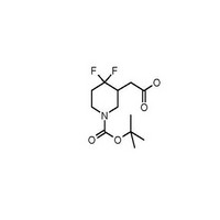 2-(1-(tert-butoxycarbonyl)-4,4-difluoropiperidin-3-yl)acetic acid