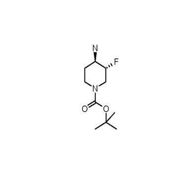 tert-butyl 3,4-trans-4-amino-3-fluoropiperidine-1-carboxylate racemate