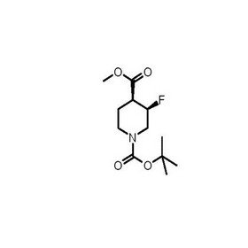 (3,4)-Cis-1-tert-butyl 4-methyl 3-fluoropiperidine-1,4-dicarboxylate racemate