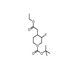 tert-butyl 4-(2-ethoxy-2-oxoethyl)-3-fluoropiperidine-1-carboxylate