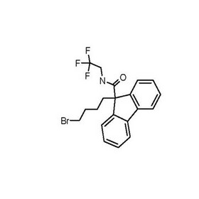 9-(4-bromobutyl)-N-(2,2,2-trifluoroethyl)-9H-fluorene-9-carboxamide