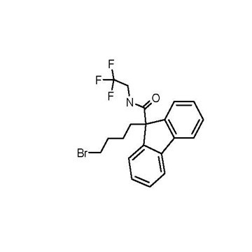 9-(4-bromobutyl)-N-(2,2,2-trifluoroethyl)-9H-fluorene-9-carboxamide