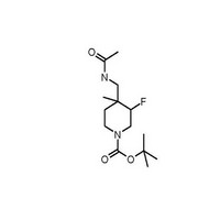 tert-butyl 4-(acetamidomethyl)-3-fluoro-4-methylpiperidine-1-carboxylate