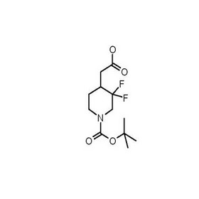 2-(1-(tert-butoxycarbonyl)-3,3-difluoropiperidin-4-yl)acetic acid