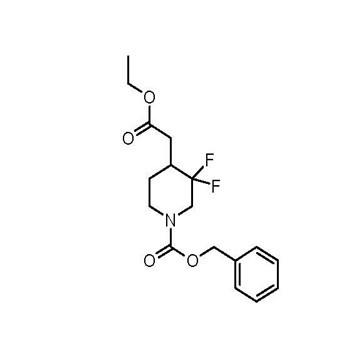 benzyl 4-(2-ethoxy-2-oxoethyl)-3,3-difluoropiperidine-1-carboxylate