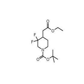 tert-butyl 4-(2-ethoxy-2-oxoethyl)-3,3-difluoropiperidine-1-carboxylate