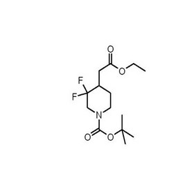 tert-butyl 4-(2-ethoxy-2-oxoethyl)-3,3-difluoropiperidine-1-carboxylate