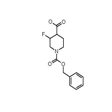 1-(benzyloxycarbonyl)-3-fluoropiperidine-4-carboxylic acid Cis- and Trans-mixture