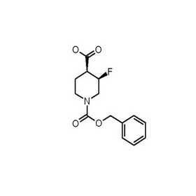 (3,4)-cis-1-(benzyloxycarbonyl)-3-fluoropiperidine-4-carboxylic acid