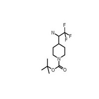 tert-butyl 4-(2,2,2-trifluoro-1-aminoethyl)piperidine-1-carboxylate