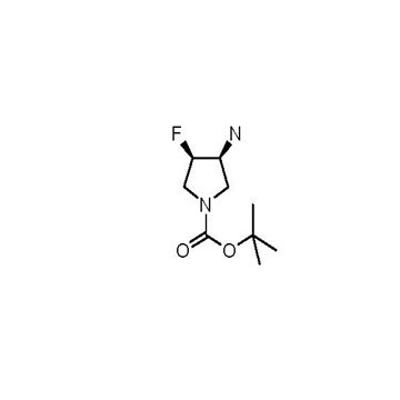 tert-butyl (3,4)-cis-3-amino-4-fluoropyrrolidine-1-carboxylate racemate