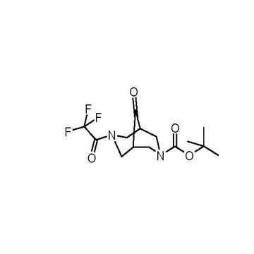 tert-butyl 9-oxo-7-(2,2,2-trifluoroacetyl)-3,7-diaza-bicyclo[3.3.1]nonane-3-carboxylate