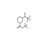 tert-butyl 3-(1-amino-2,2,2-trifluoroethyl)piperidine-1-carboxylate
