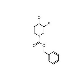 BENZYL 3-FLUORO-4-HYDROXYPIPERIDINE-1-CARBOXYLATE Cis- and Trans-Mixture(1:1)