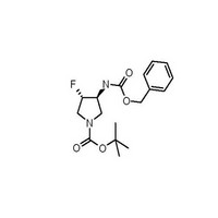 tert-butyl Trans-3-(((benzyloxy)carbonyl)amino)-4-fluoropyrrolidine-1-carboxylate racemate
