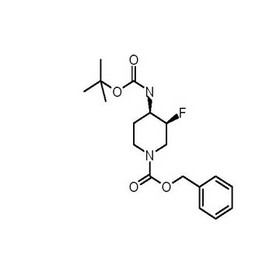 benzyl Cis-4-((tert-butoxycarbonyl)amino)-3-fluoropiperidine-1-carboxylate racemate